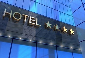 Вывеска отеля 4 звезды