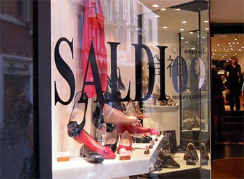 Saldi on the window