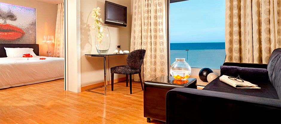 Lifestyle 1-bedroom Suite living room in Out of the Blue, Capsis Elite Resort 5*