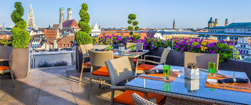 China moon roof terrace в отеле Мандарин Ориентал 5* Мюнхен